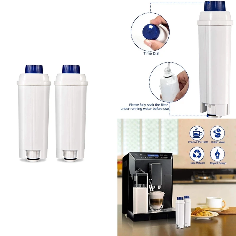 

for Delonghi Coffee Maker Filter for Delonghi DLSC002 Coffee Machine Filter with Activated Carbon Softener