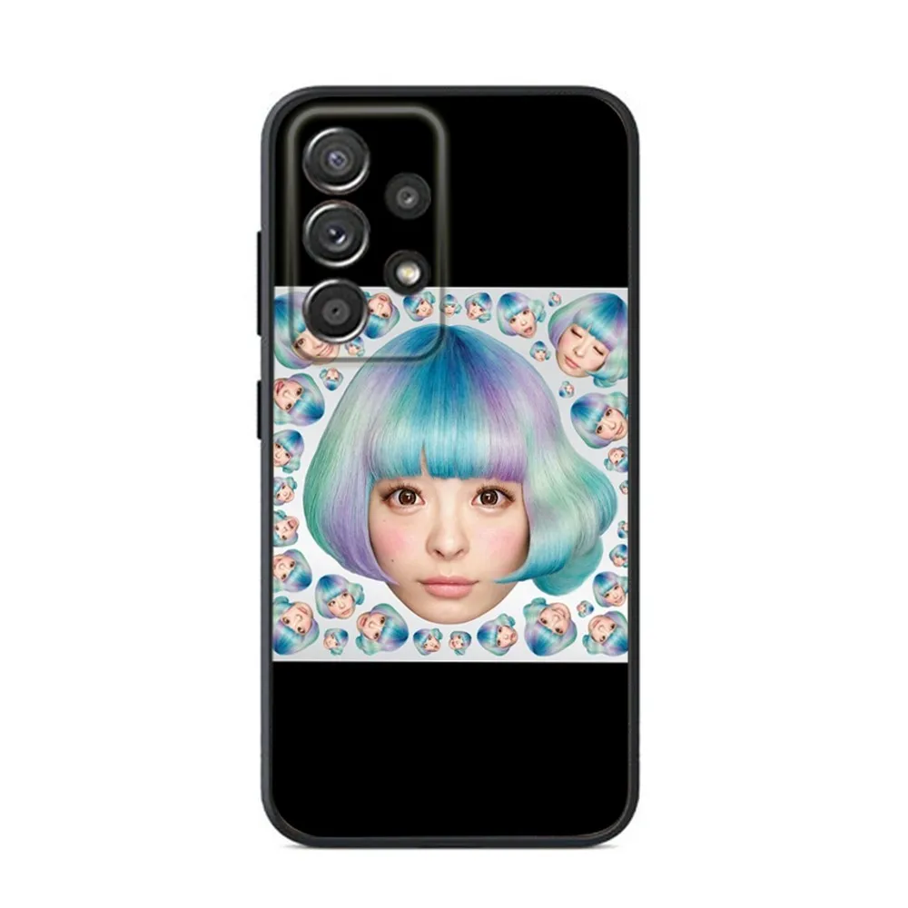Чехол для телефона K-Kyary pamyu Samsung S24 S23 S22 S21 S20 S10 S10E S9 Plus FE Note 20 Ultra 10 9 черный чехол