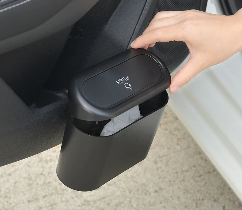 

Автомобильная корзина для мусора, подвесная коробка для хранения мусора и пыли в транспортном средстве, пластиковая квадратная корзина для...