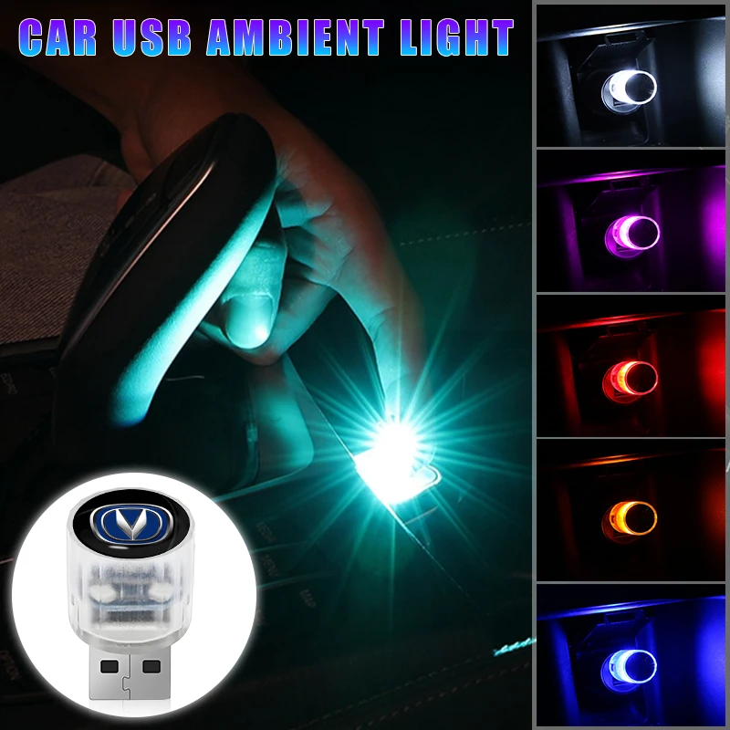 1 шт. Автомобильный интерьер Mini USB свет Светодиодная атмосфера для Volkswagen поло Gol R