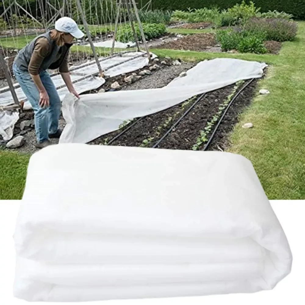 

1.6*9M Winter Reusable Plant Cover Non-Woven Fabric Freeze Protection Plant Frost Protection Blanket Garden Supplies