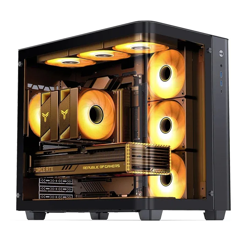 Фото Корпус для ПК JONSBO TK-3 ATX Full Tower с изогнутым стеклом и окном из закаленного стекла для панорамного обзора №2