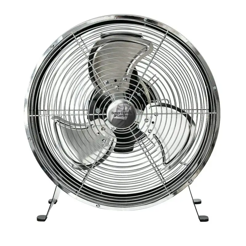 

Gardens 12 inch 3-Speed Retro Metal Drum Fan Black