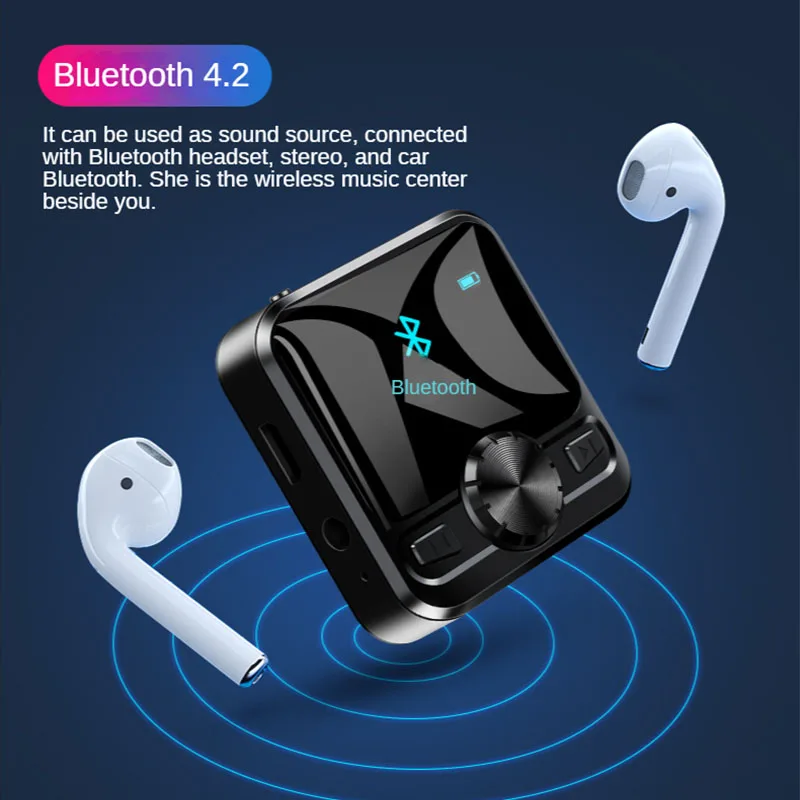 Bluetooth MP3 MP4 плеер Интеллектуальный высокой четкости шум 8 ГБ 16 32 зажим мини с