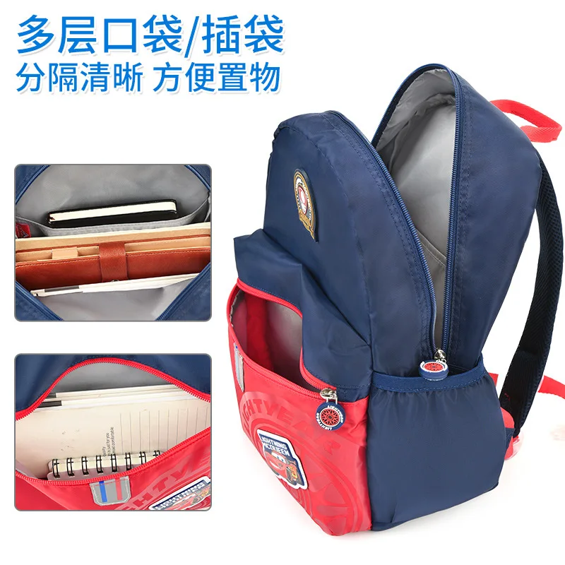 Disney kindergarten schoolbag boys 1-3-6 years old children's backpack fashion bag British style  kids bags for girls