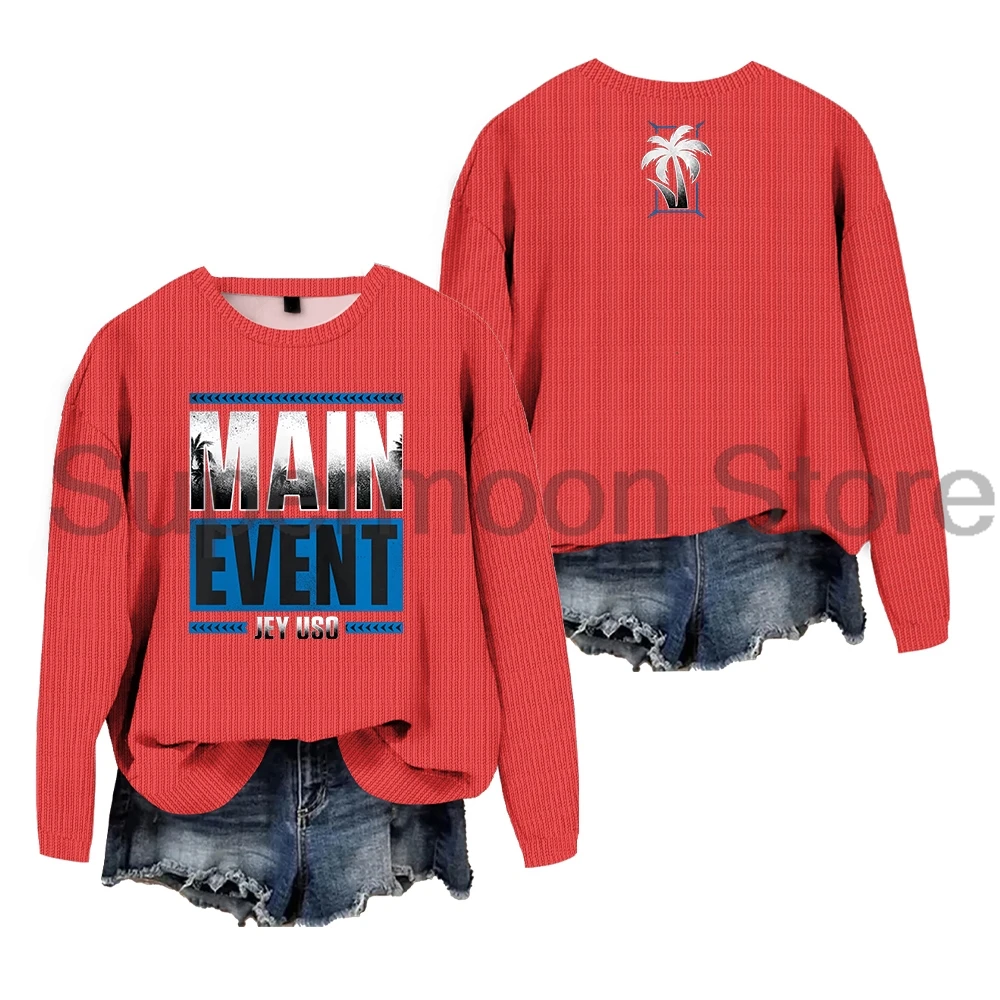 Jey Uso свитер для основных мероприятий женские вязаные джемперы с круглым вырезом