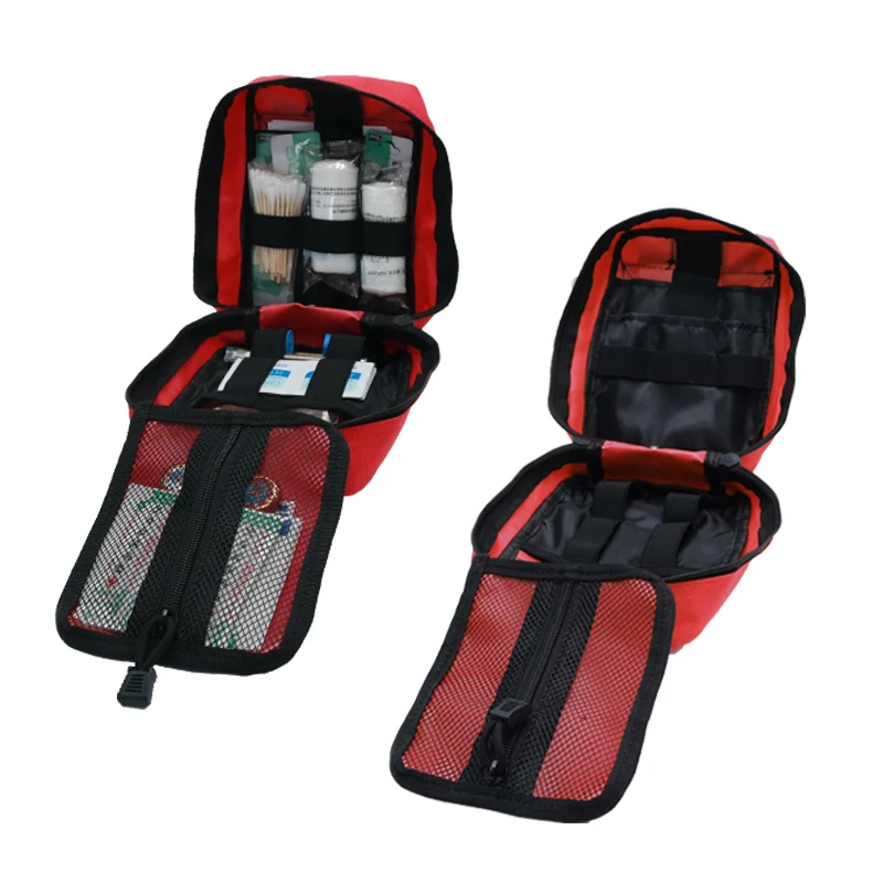 Медицинский набор выживания для первой помощи в сумке для аксессуаров на талии Molle Gear для экстренных случаев на открытом воздухе, охоты и кемпинга с функцией SOS.