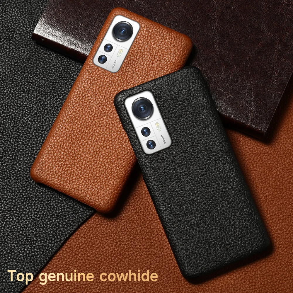 Cowhide Genuine Leather case For xiaomi MI 12 pro 12 11 Ultra 11 pro 10 9 CC9 Lite Mix3 Luxury Cover For Xiaomi 11T pro 10T 10s
