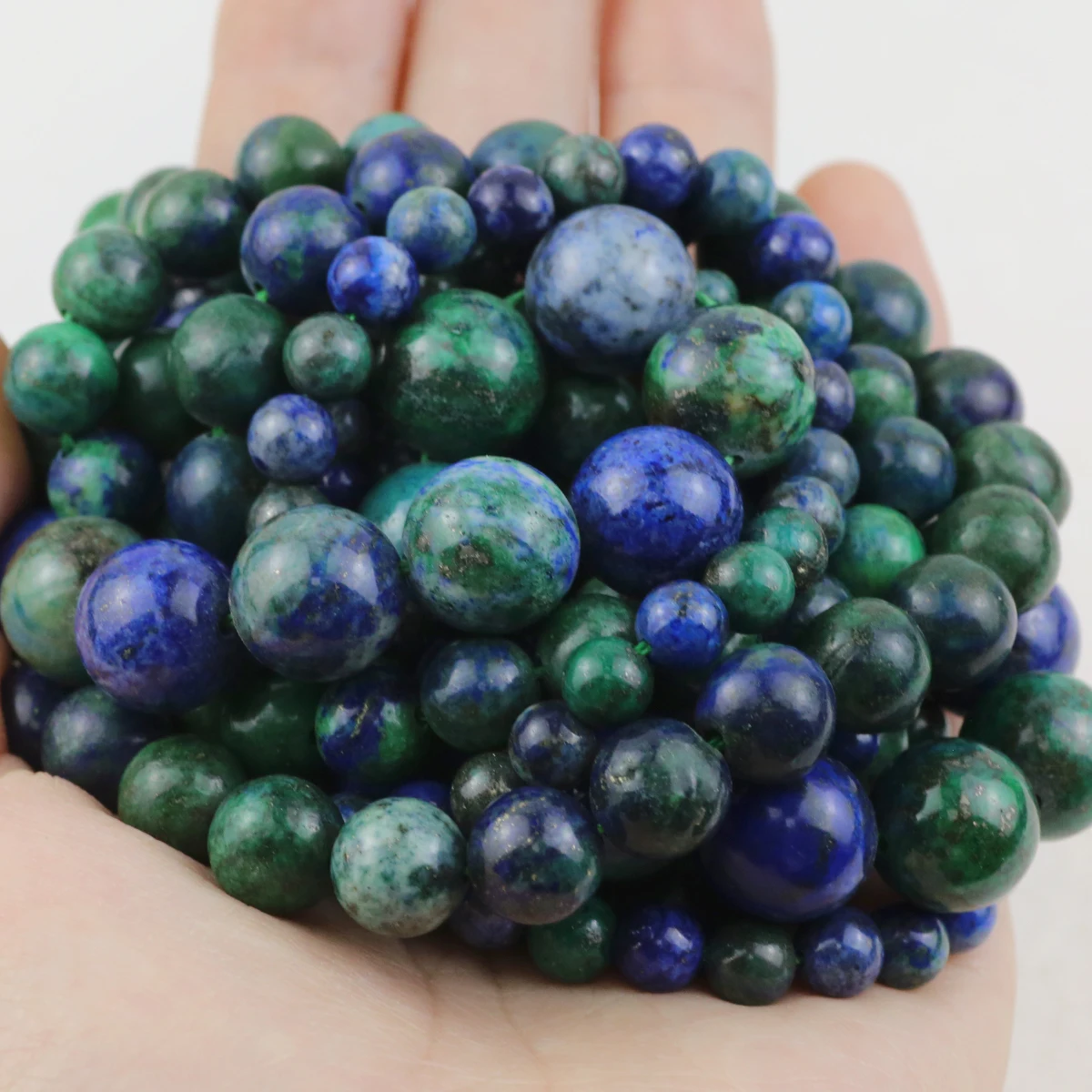 Круглые бусины в форме руды из натурального камня шарики россыпью для