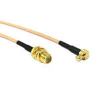 sma female bulkhead to mcx male right angle rf cable assembly rg174 rg178 rg316 10cm30cm50cm for wireless modem