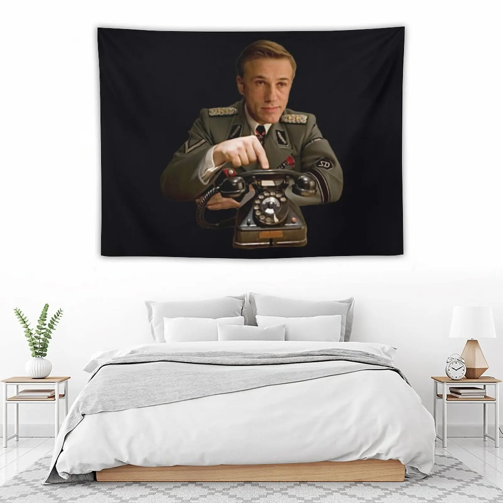 Фото Бесславные ублюдки - Col. Hans Landa\t\t Гобелен Эстетический декор комнаты Ковер Стена Украшения дома Аксессуары Гобелен №4