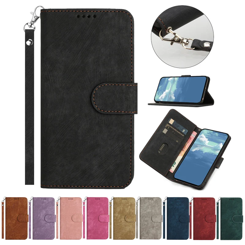 

Textured Solid Colors Phone Wallet Case For OnePlus Nord CE 2 Lite CE2 2T ACE 10R Prime 10T 10 Pro 5G 2Lite Matte Flip Cover
