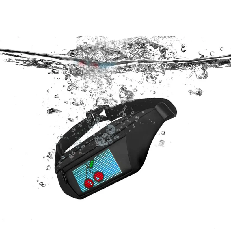 2024 Мужская нагрудная сумка со светодиодным умным дисплеем через плечо