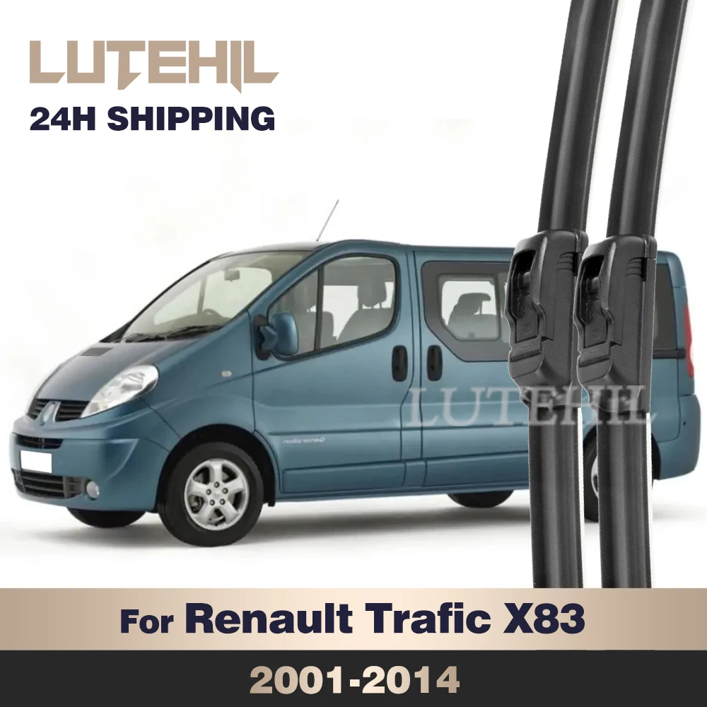 Фото Стеклоочиститель LUTEHIL для Renault Trafic X83 2001-2014, передние щетки стеклоочистителя, щетка для лобового стекла, 24 