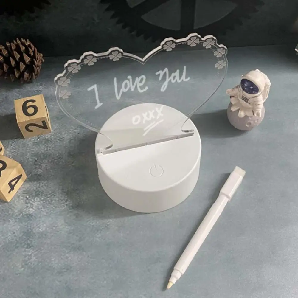 

Note Board Led Night Light USB Message Board Holiday Light With Pen Gift Children Girlfriend Decoration Night Lamp