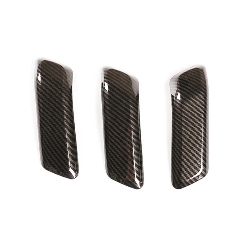 

Car Carbon Fiber Inner Door Handle Pull Cover Trim Decorative Stickers for Land Rover Defender 110 2020-2022 Accessories