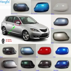 Автомобильные аксессуары HengFei для Mazda 3, крышка зеркала заднего вида, Корпус зеркала заднего вида