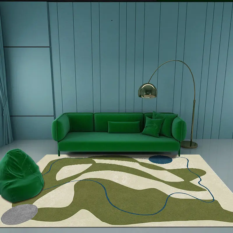 

Living Room Carpet Simple Bedroom Bedside Coffee Table Japanese Fashion Morandi Carpet Wabi-Sabi Floor Mat Bathroom Carpet