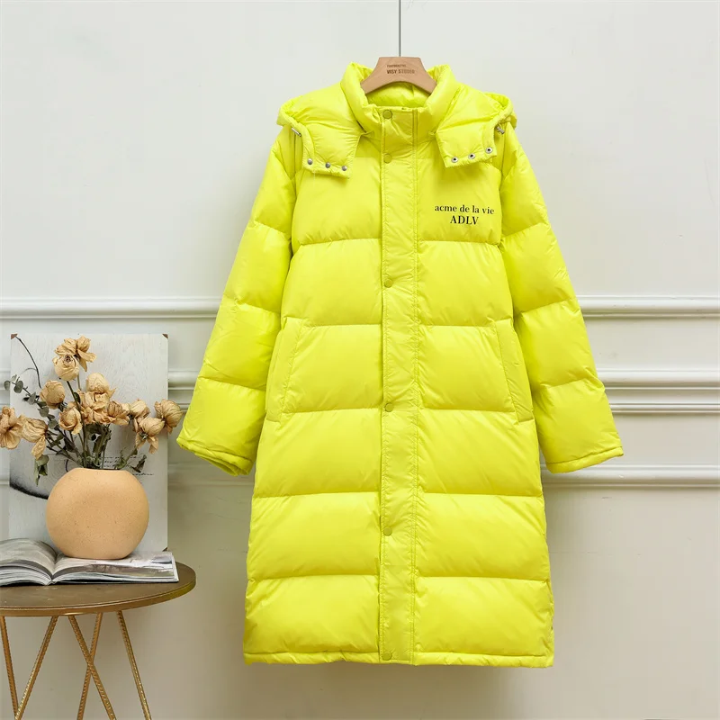 

New Women Fashion Long Down Jacket Casual Style Autumn Winter Coats And Parkas Female Outwear