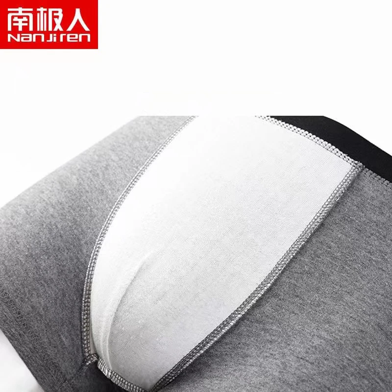 4pcs/Lot Men's Underwear Cotton Shorts High-quality Elastic Solid Color Printed Men's Underwear Large Size Boxer Shorts Man