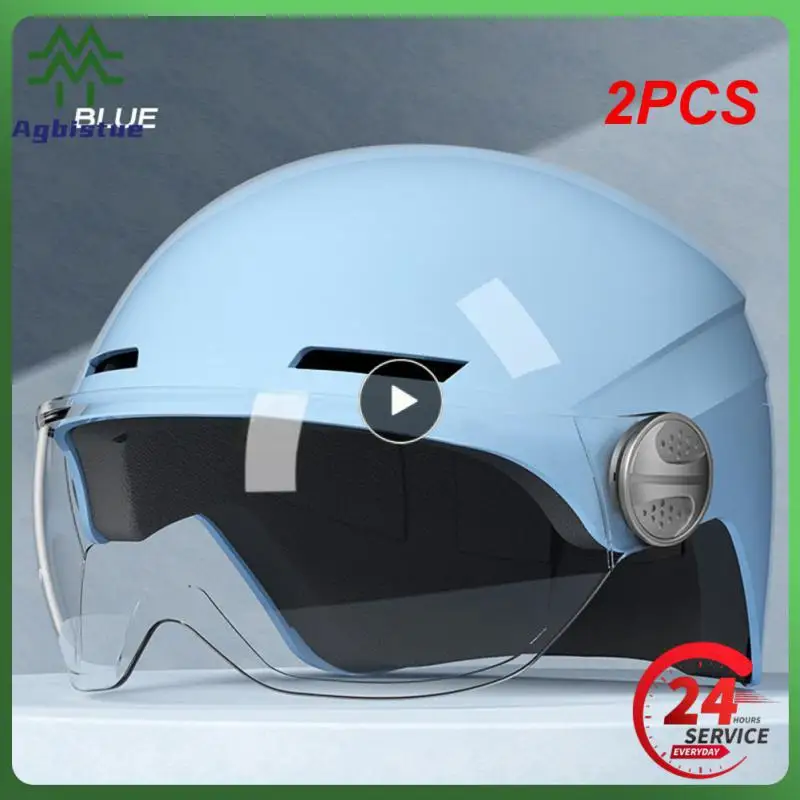 

2 шт., ударопрочный мотоциклетный шлем для взрослых