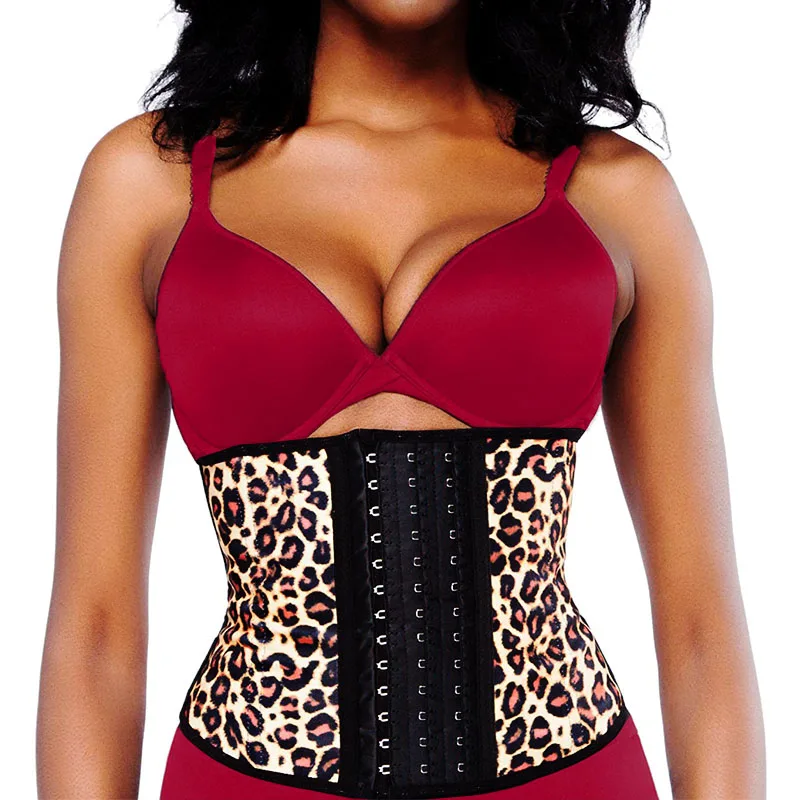 

Bustier Corset Rubber Latex Waist Trainer 5XL 6XL Women Body Shapers Modeling Strap Shapewear Cincher Girdles Leopard Waist Belt