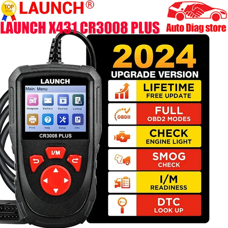 LAUNCH X431 CR3008 PLUS Полный OBD2 EOBD диагностический сканер Инструмент автоматического