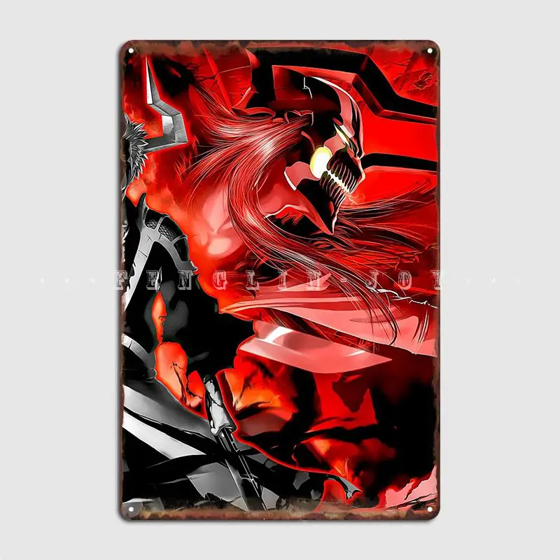 

Bleach Kurosaki Ichigo Metal Plaque Poster Personalized Wall Decor Home Cinema Living Room Tin Sign Posters