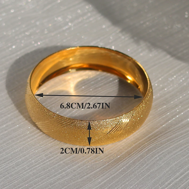 Женский браслет из эфиопского индийского золота 2 см