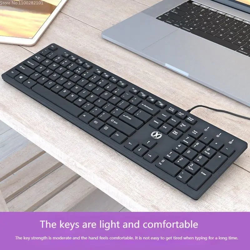 

Wired Silent Keyboard Small Convenient Water Proof Gaming Keyboard Computer Office Accessories for Desktop Notebooks Tastatur A