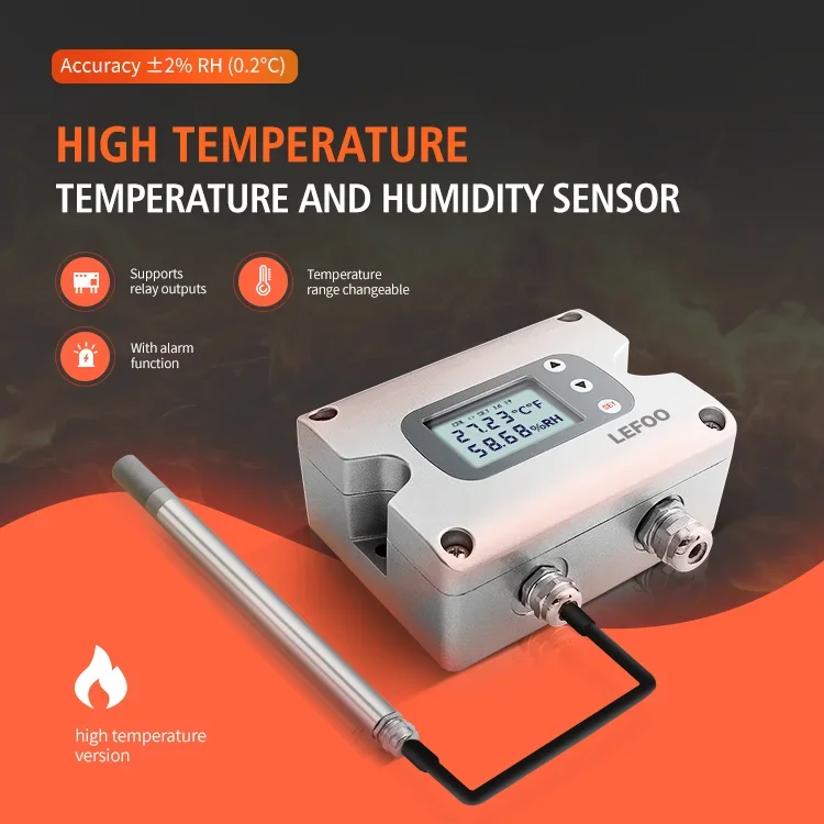 LEFOO Новое поступление rs485/modbus 4-20 мА выход Датчик передатчика высокой температуры