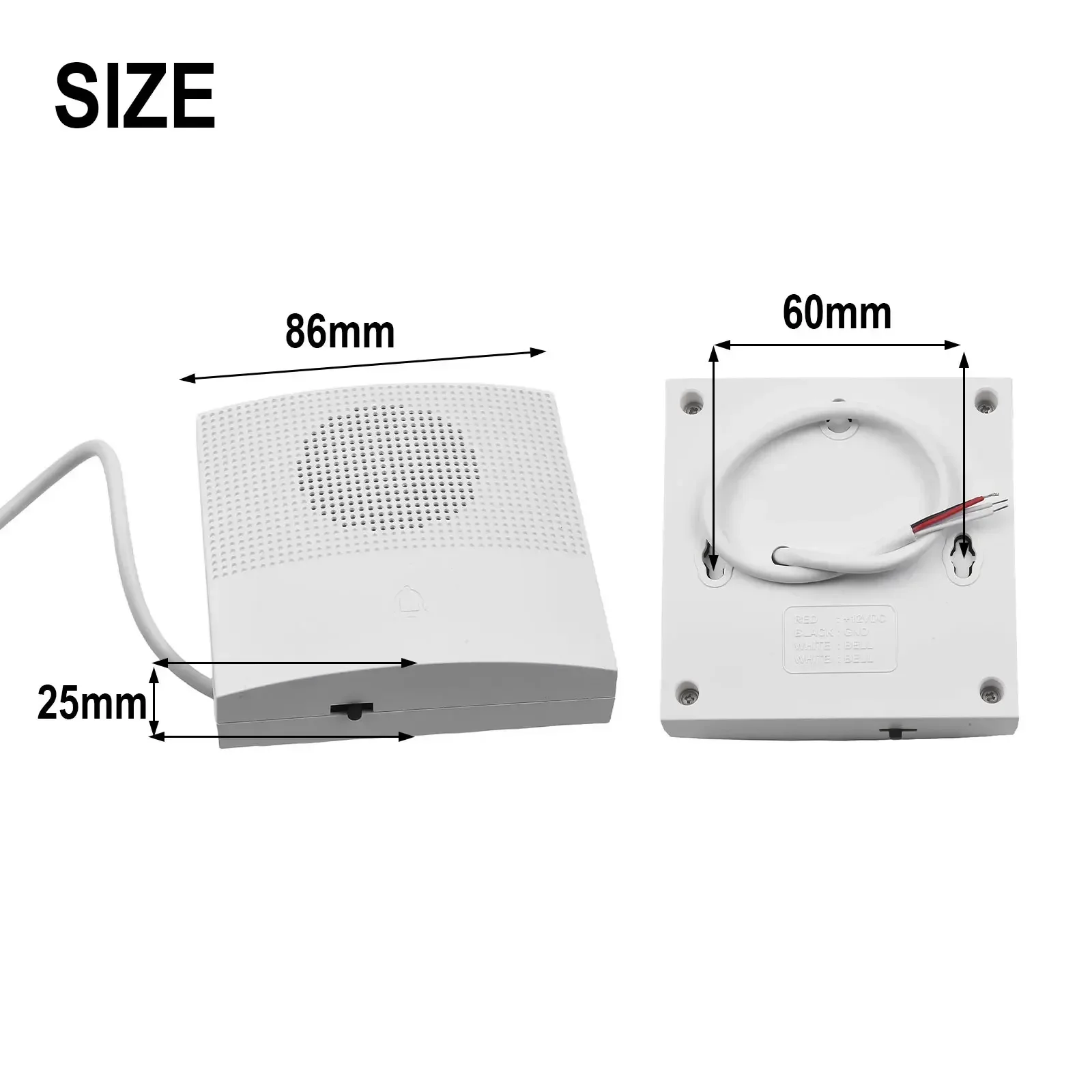 Система контроля доступа из АБС-пластика огнестойкий проводной дверной звонок с