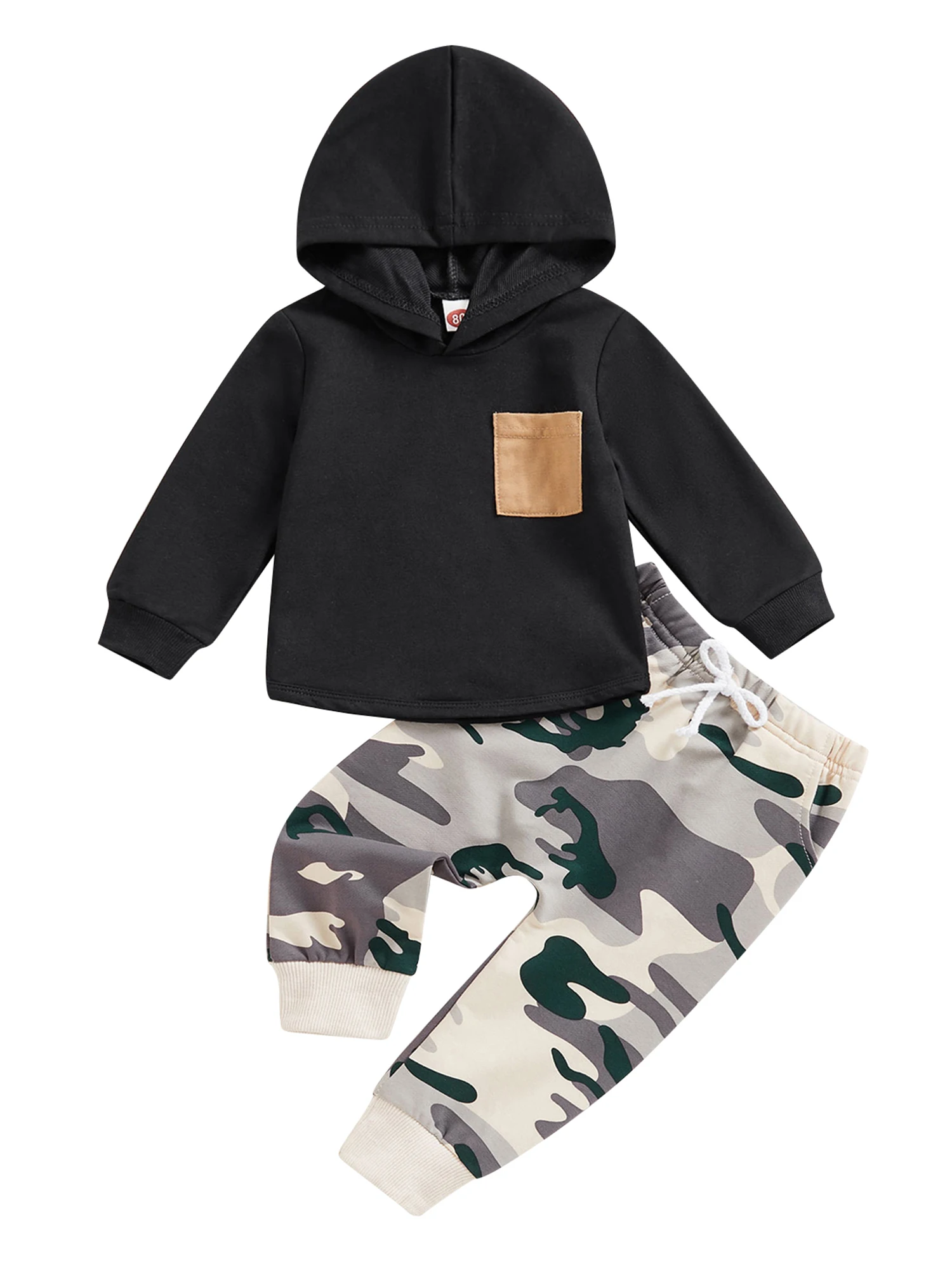 

Baby Boy Hoodie Outfits Kids Long Sleeve Hooded Tops Sweatshirt Long Pants Joggers Pants Clothes 2Pcs Tracksuit