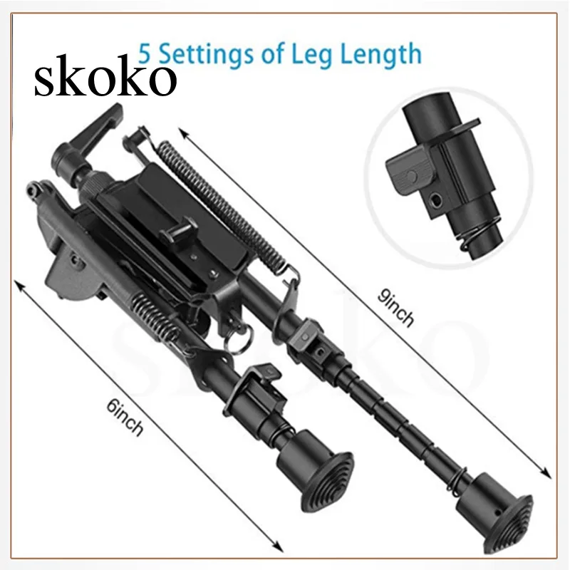 

2022 New Telescopic Bracket M4 Tactical Telescopic Foot Bracket Sniper Tripod Tactical Double Foot Rifle Accessories