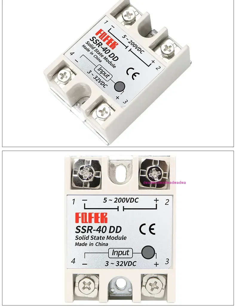 SSR-10DD SSR-25DD SSR-40DD SSR-100DD10A 25A 40A 100A Модуль твердотельного реле 3-32 В Вход постоянного