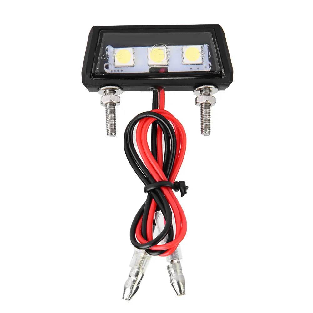 12 В Универсальный номерной знак для мотоцикла белая фотолампа водонепроницаемый