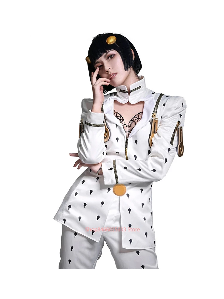 

Anime JoJo Bizarre Adventure Bruno Bucciarati Golden Wind Cosplay Costume Women Man Suit Christmas Halloween Party Outfit Gifts