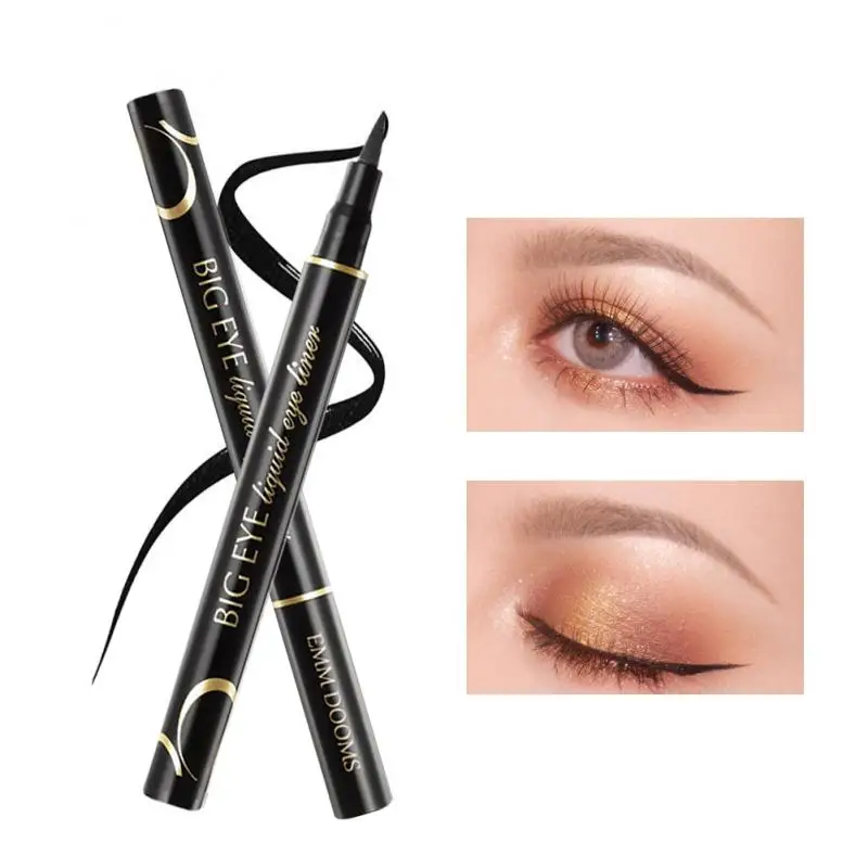 

Black Eyeliner Liquid Pen Waterproof Long Lasting Quick Drying Smooth Eye Liner Pencil Sweatproof Makeup Beauty Tools Maquillaje