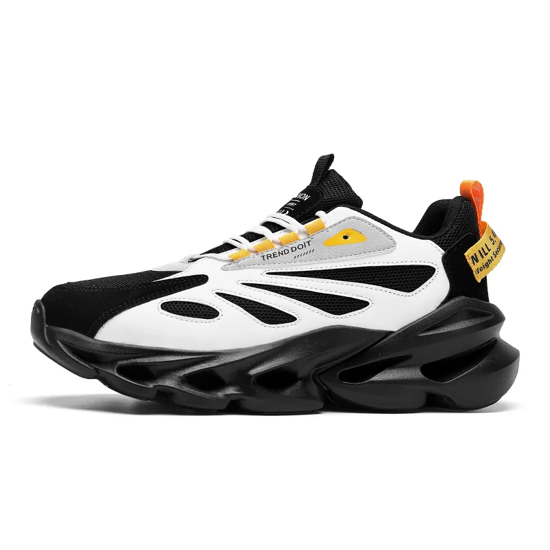 Voinsoon Breathable Mesh Men's Running Shoes Anti-odor Sweat-absorbing Lined Sneakers Anti-slip Wear-resistant Men Sports Shoes