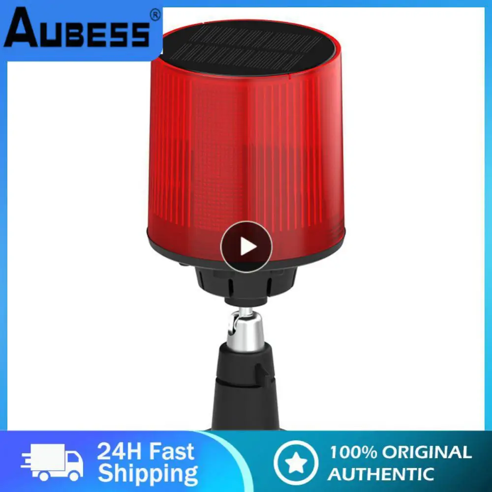 

Red Led Alarm Solar Charger Warning Device Energy Conservation Environmental Protection Animal Repellent 1200mah Waterproof