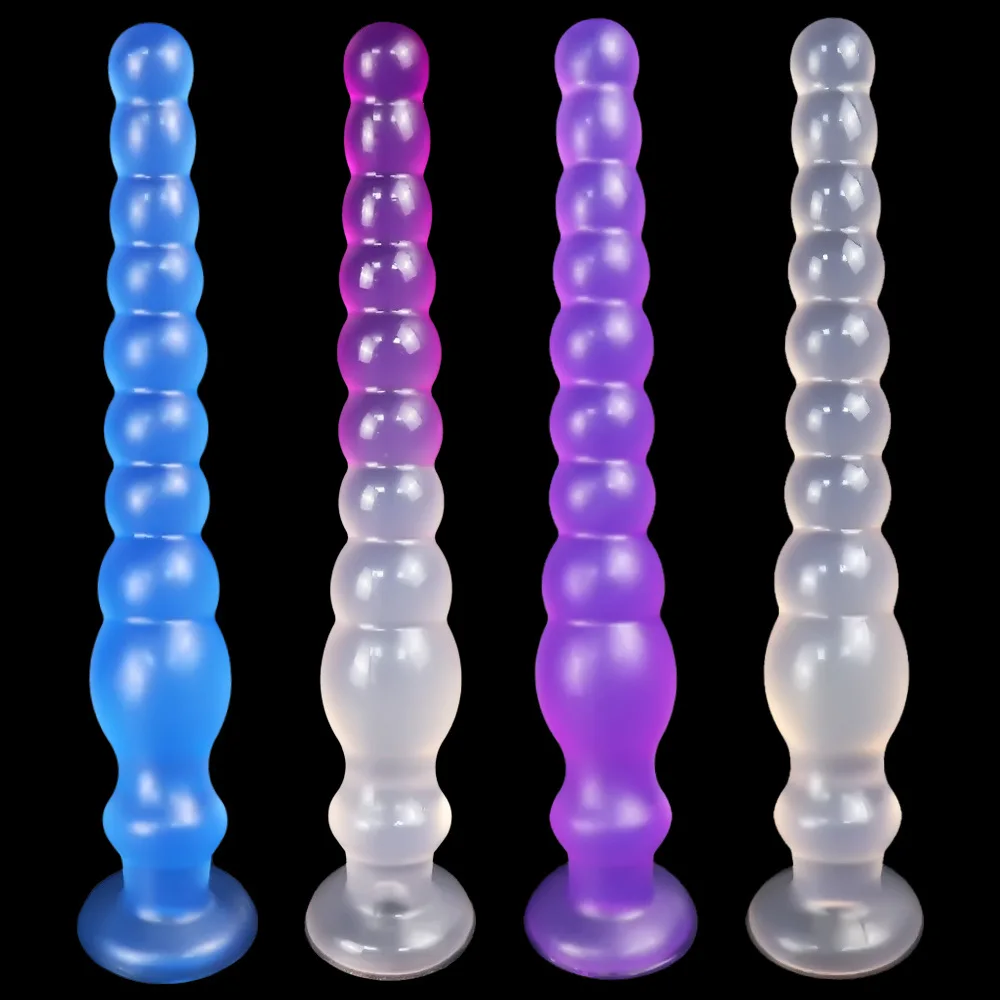 Анальные шарики Anus Backyard Beads с длинным пробкой и присоской для массажа простаты и анального секса, интимные игрушки для женщин, мужчин и взрослых.
