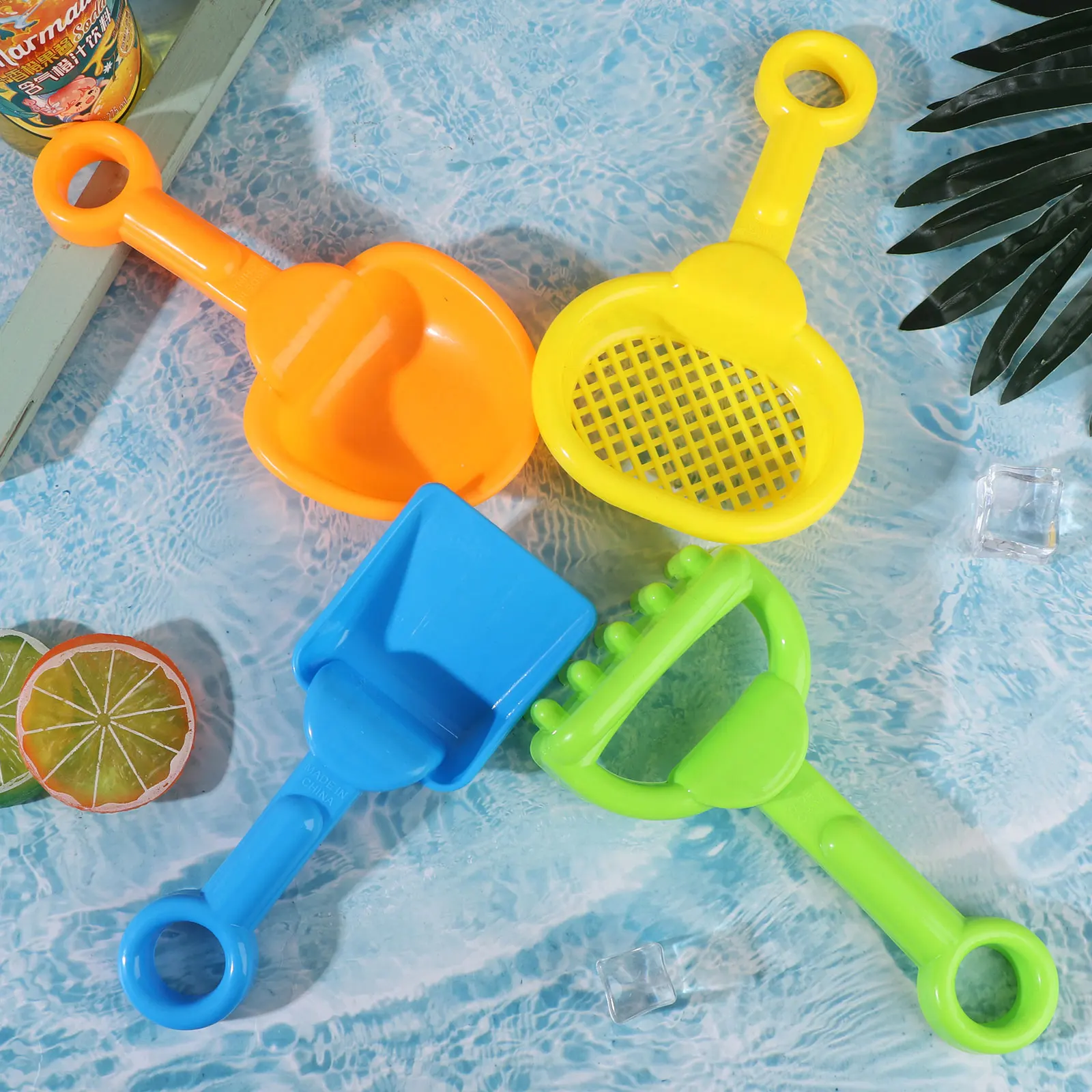

8 Pieces Kids Sand Toy Sand Beach Shovels Plastic Sand Scoop Shovels Beach New