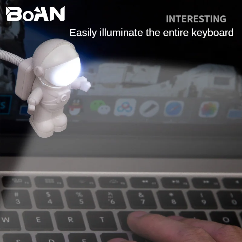 

USB-ночник в виде астронавта, светодиодный компьютерный светильник, креативная лампа для книг, настенный декоративный светильник, домашний д...