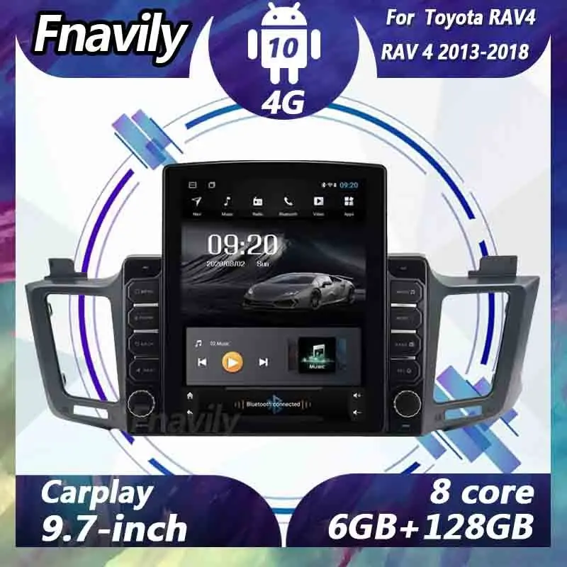 

Fnavily 9.7" Android 10 car radio For Toyota RAV4 RAV 4 video navigation dvd player car stereos audio GPS DSP BT WIFI 2013-2018