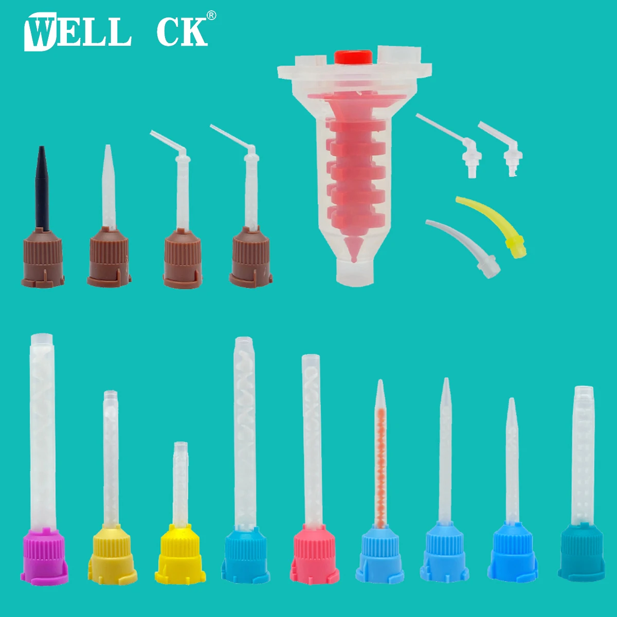 50 шт./лот наконечники для смешивания зубов оттискные материалы лабораторные