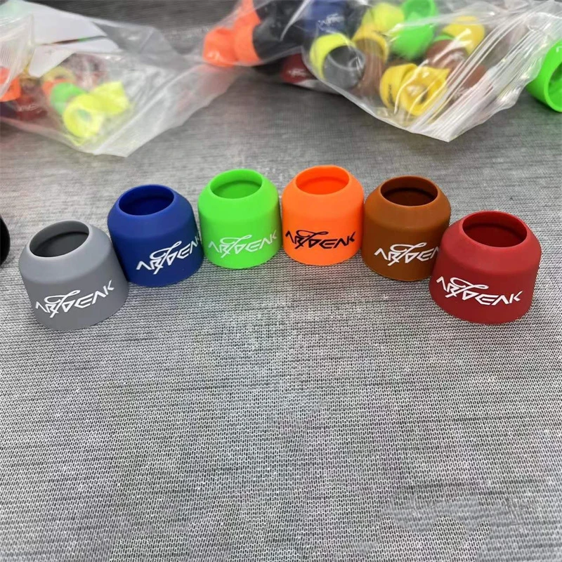 

10PCS Silicone Fishing Rod Anti-skid Ring Handle Protective Case Rod Bottom Protector Fishing Accessories Random Color