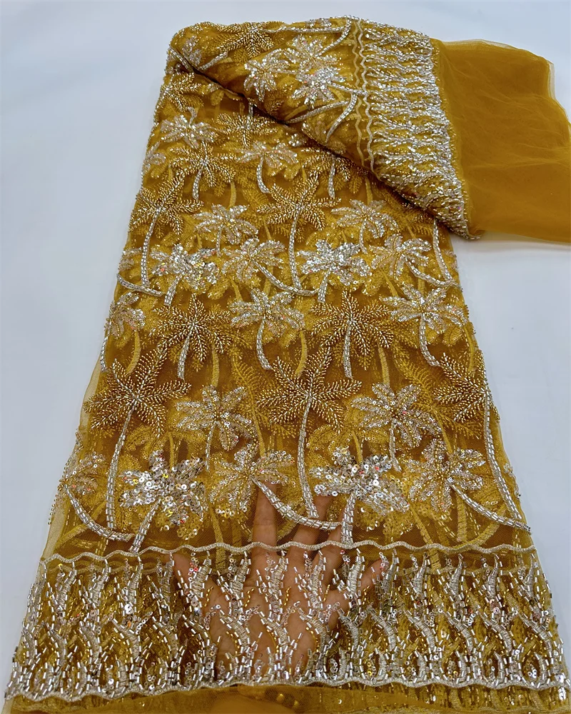 

3,3 кг/5 лет, кружевная ткань ручной работы из бисера, нигерийская вышивка, свадебное роскошное вечернее платье, французское Тюлевое Африканс...
