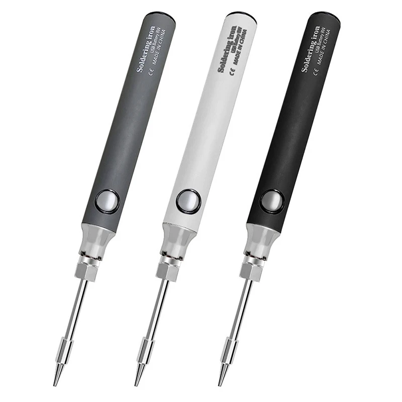 

8-10W Portable USB Soldering Iron Charging Treasure Set Adjustable Temperature Home Rechargeable Soldering Iron Repair Tools