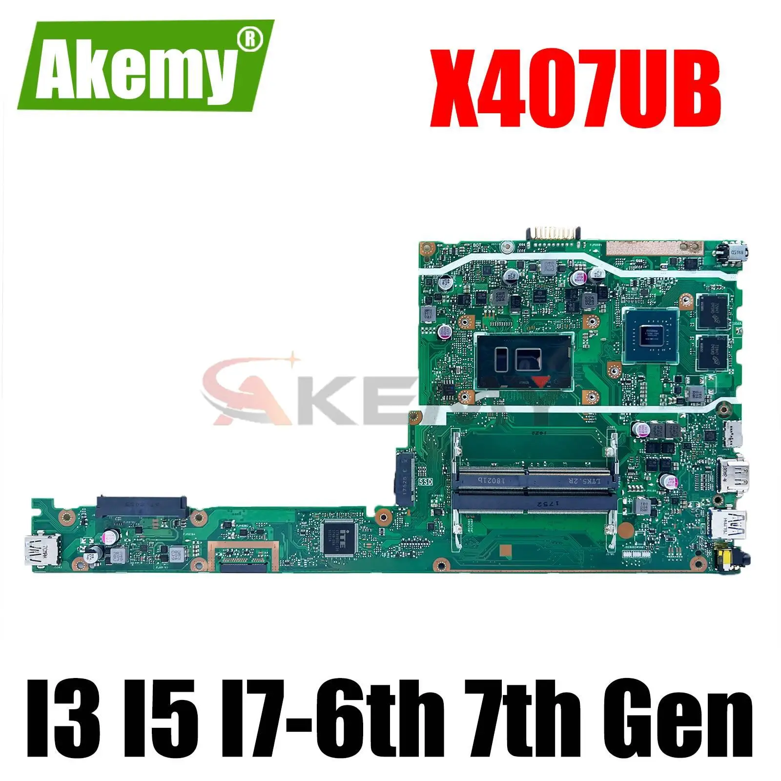 

X407UA Mainboard For ASUS X407 X407U X407UB A407UB F407UA F407UB A407UA X407UF A407UF F407UF Laptop Motherboard I3 I5 I7