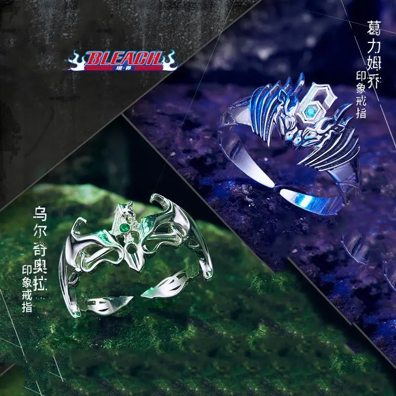 

Bleach Espada Grimmjow Ulquiorra Neliel Anime Ring Manga Role Ichigo Action Figure New Trendy Action Figure Rings Jewelry Gift